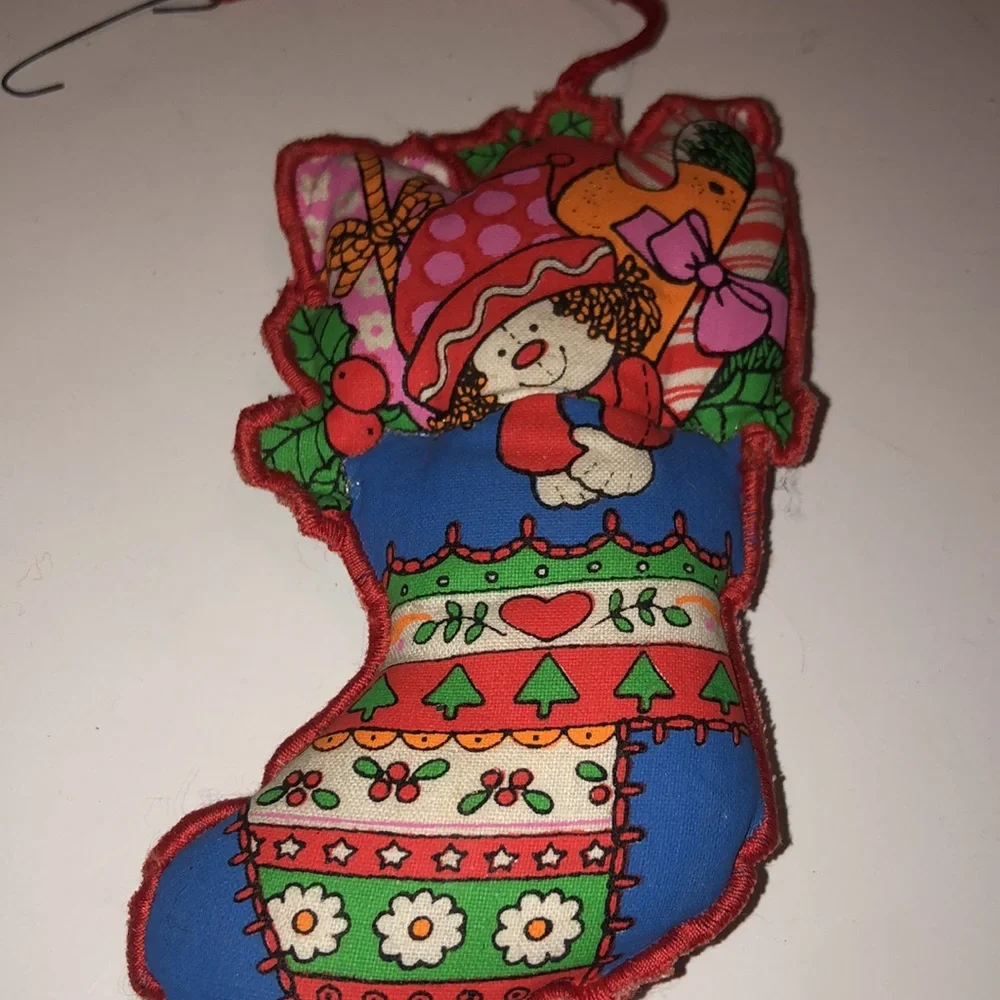 Hallmark 1974 Fabric Christmas Ornaments 1970s Hallmark Fabric Ornaments